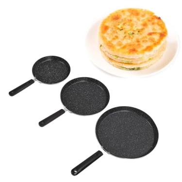 Imagem de Conjunto de Frigideira de 6 Polegadas 8 Polegadas 10 Polegadas, Panelas Antiaderentes de Liga de Alumínio Leve e Portátil Com Panelas e Frigideiras de 3 Peças, Adequadas para