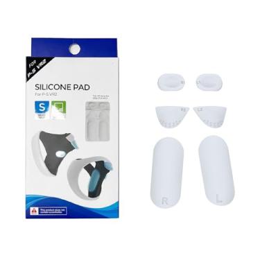 Imagem de 1 conjunto de almofadas antiderrapantes para PS VR2, protetor de botão de silicone à prova de suor gamepad