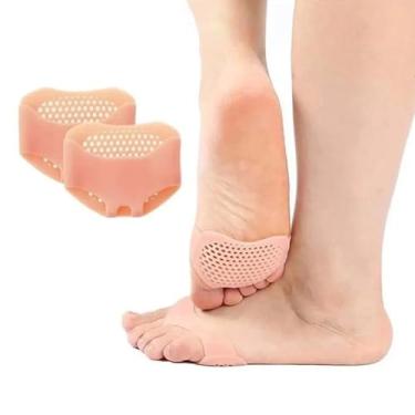Imagem de 3 Pares Palmilhas Ortopédica Para Antepés Gel Silicone Protetora Protetor De Ponta Dos Pés Anti Rachadura Calos Almofada Conforto Dor Pisar Macio (Único, Par, 1)