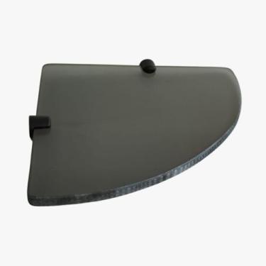 Imagem de Prateleira De Vidro 8mm Porta Shampoo de Canto Fumê   - Montelar Acaba