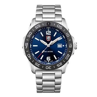 Imagem de Luminox Relógio masculino de quartzo Pacific Diver série 3120, Preto, mergulhador