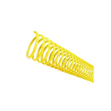 Imagem de Espirais para Encadernação Amarelo 20mm 120 Folhas 70 und - Lassane