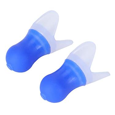 Imagem de 2 Pçs Tampões de Ouvido à Prova Dwaterproof água Redução Ruído Silicone Ive Earplug para Natação Voando e L Caixa, Jardim Entretenimento Lagoa Entretenimento (Caixa azul grande
