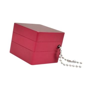 Imagem de Dynwave Contêiner de caixa de giz de giz de sugestão de piscina (cor vermelha) Fácil de usar acessórios de bilhar em piscina