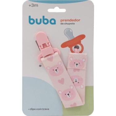 Imagem de Prendedor De Chupeta Ursinho Azul e Rosa Buba Baby, Rosa