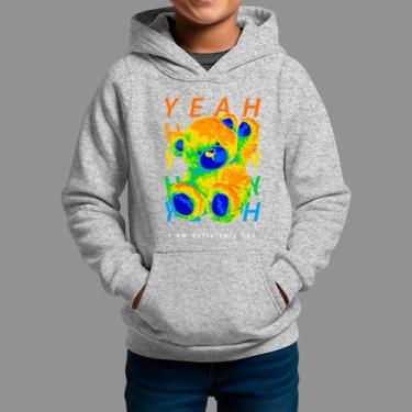 Imagem de Moletom Canguru Infanto Juvenil Algodão Casual Tecido Macio Yeah - Rod