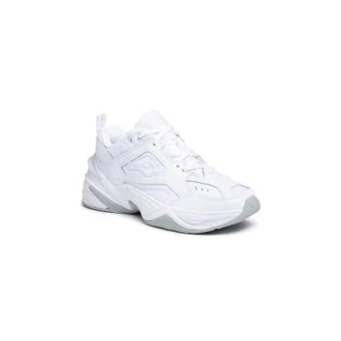Imagem de Nike W NIKE M2k Tekno, tênis de corrida de competição feminino, branco (branco/branco-platina pura 100), 3,5 Reino Unido (36,5 UE), Platina pura branca branca 001, 3.5 UK