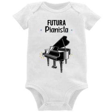 Imagem de Body Bebê Futura Pianista - Foca na Moda, Branco, G