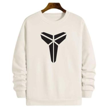 Imagem de Blusa Moletom Gola Basquete Kobe Bryant Logo LAL Basketball - Loja Whi