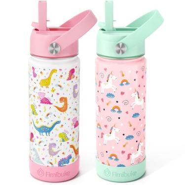 Imagem de Garrafa de Água Térmica Fimibuke Kids - 530ml (2 Unidades) - Aço Inoxi