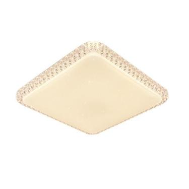 Imagem de Lustre Plafon Sobrepor Cristais 45x45cm 3 Cores Luz - TFM STORE