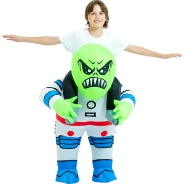 Imagem de One Casa Blow Up Costume Child,Inflatable Costumes for Kids,Riding Alien Costume,Halloween Costumes for Boys/Girls (7-10YRS)