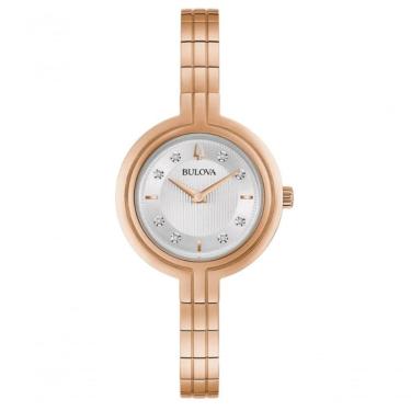 Imagem de Relógio Bulova Ladies Rhapsody Rosé 97p145