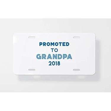 Imagem de Promoted to Grandpa 2018 Capa para placa de carro - Capa para placa de carro - 15 x 30 cm