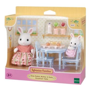 Imagem de Sylvanian Families Mesa Café Da Manhã Mamãe Bebê Coelho Neve
