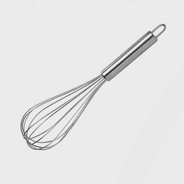 Imagem de Batedor Fouet Misturador Manual Massas Ovos Clara em Neve Bolo Fue Regulavel Aço Inox Profissional Confeitaria Cozinha