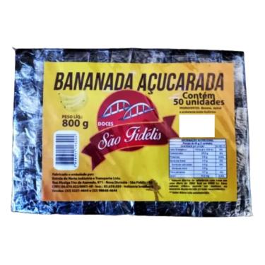 Imagem de Doce Bananada cristal açucarada 150 unidades