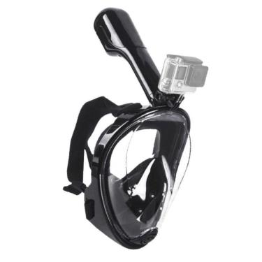 Imagem de Máscara de Mergulho Surface Preta L/xl com Adaptador para Câmeras de Ação