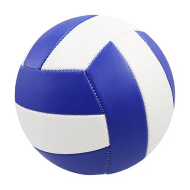 Imagem de kowaku Volleyball Tamanho 5 Prática oficial de bola Oficial Bola de vôlei de vôlei de praia suave para iniciantes adolescentes adultos meninos adultos, Branco Azulado