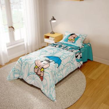 Imagem de Jogo de Edredom Infantil Dupla Face Turma da Monica - KN DECOR