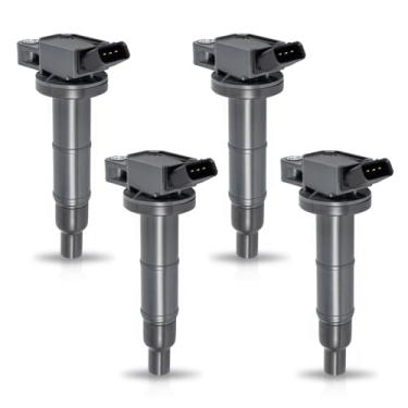 Imagem de ENA Conjunto de 4 bobinas de ignição compatíveis com Toyota Lexus Scion Camry Corolla RAV4 Solara Matrix Highlander HS250h TC 2.0L 2.4L L4 substituição para 90919-02244 UF333 C1330