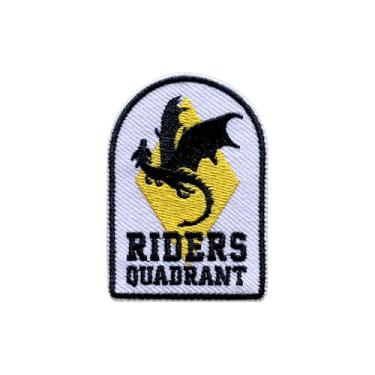Imagem de LEMEPINZ Patch Riders Quadrant, tamanho 7,6 cm, ferro na quarta asa, remendos bordados para chapéus, roupas, mochilas, jeans, remendos costurados faça você mesmo, remendos fabulosos, adesivos de
