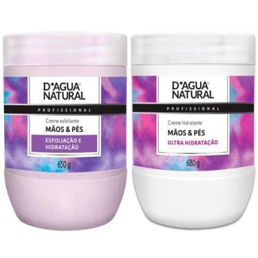 Imagem de Kit Cremes Esfoliante e Hidratante Dagua Natural 1x Esfoliante Mãos e 
