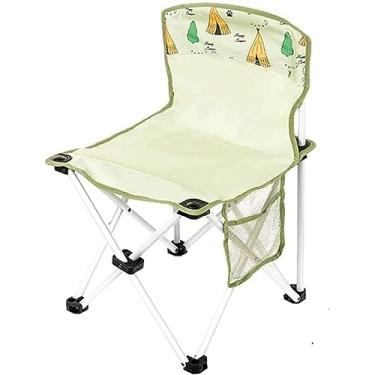 Imagem de ZYHSIJOBAS Cadeira dobrável de desenho animado, cadeira dobrável de tecido Oxford 600D resistente ao desgaste 600D, cadeira de praia de tubo de ferro, cadeira dobrável