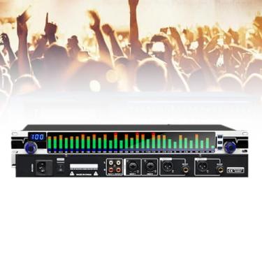 Imagem de Equalizador gráfico de 31 bandas, equalizador digital de áudio, equalizadores profissionais de sistema de som profissional com 10 efeitos predefinidos, para canto de palco