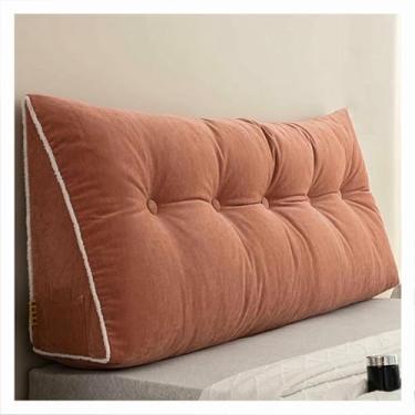 Imagem de LGEOELIAS Almofada de encosto de cama, almofada de cabeceira triangular, almofada de suporte de posicionamento do encosto, para hospitais, hotéis, sofás-cama, tatami, sofás, cadeiras de balanço