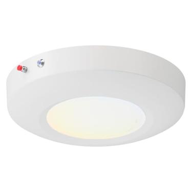 Imagem de JULLISON Kit De Luz De Emergência Led De 6 Polegadas Com Bateria Reserva, Luzes De Emergência Para Montagem No Teto, Regulável, 120-277 V, 15 W, 1000 Lm, Cri90, 5 Cct Selecionável, Etl E Classificaç