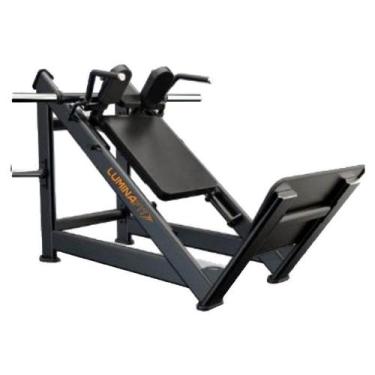 Imagem de Treino de Pernas com Estrutura Reforçada Hack Agachamento 45 LuminaFIT