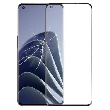 Imagem de Peças de substituição de telefone celular Para a lente de vidro externo da tela frontal OnePlus 10 Pro com adesivo OCA opticamente claro (preto) Acessórios telefônicos