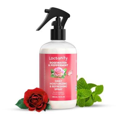 Imagem de Hidratante diário Dreadlock Spray Locsanity 350 ml de água de rosas