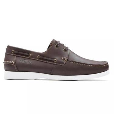 Imagem de Sapato Mocassim Deckshoes Masculino Couro Samello - Marrom, 39