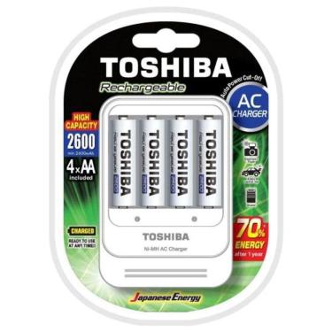 Imagem de Carregador De Pilhas Tnhc-6gae4 Cb (c/4 Pilhas Aa 2600mah) Toshiba [f002]