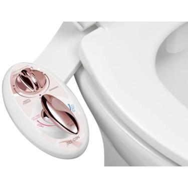 Imagem de LUXE Bidet NEO 320 - Água quente e fria, autolimpante, bocal duplo, acessório de bidê não elétrico para assento de vaso sanitário, pressão de água ajustável, lavagem traseira e feminina, controle de