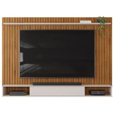 Imagem de Painel Suspenso Tv 70 Pol 193 cm Rio Freijo Off White DJ Moveis - Dj M