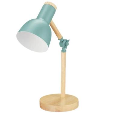 Imagem de Luminária Mesa Abajur 45Cm Articulada Retrô Madeira Gimpo, Bivolt