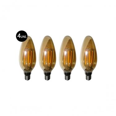Imagem de Lâmpadas Led Kit 4 Multi Bivolt 30w Filamento Retro Vintage