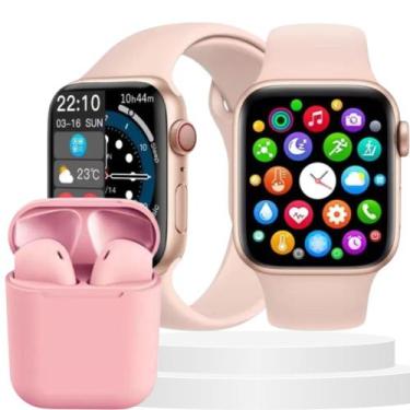 Imagem de Kit Relógio Inteligente Smartwatche Android Ios +fone 5.0 - khostar