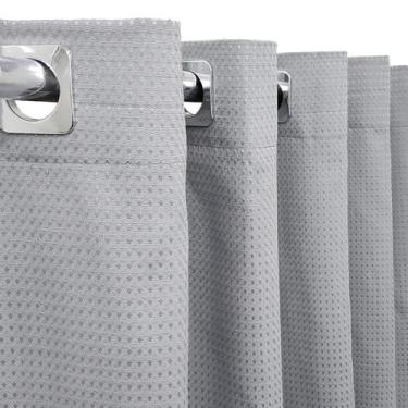 Imagem de Cortina Piquet Cinza 4,00X2,50 Porta Balcão Privacidade - Lm Detona