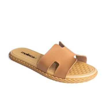 Imagem de Rasteira Moleca Sandália Rasteirinha Feminino Casual 5463, Nude658, 36