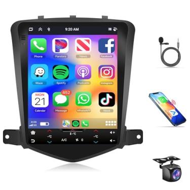 Imagem de Rádio estéreo automotivo Android 4G + 64G para Chevrolet Cruze J300 2009-2014 Carplay Android Auto, tela sensível ao toque Rimoody de 9,7 polegadas para Chevy Cruze Navegação GPS WiFi Mirror Link BT