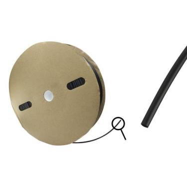 Imagem de Rolo Espaguete Tubo Termo Retrátil 2,5mm Preto 200 Metros - GREEN