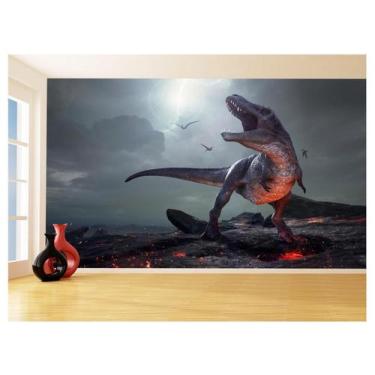 Imagem de Papel De Parede 3D Animais Dinossauro Jurassic 3,5M Anm434 - Você Deco