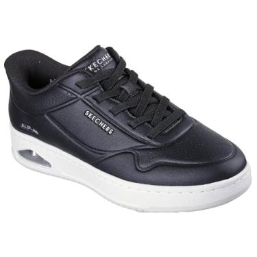 Imagem de Skechers Tênis feminino Uno Ctl-Laying Low Hands Free Slip-ins, Preto verdadeiro, 37