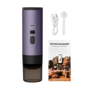 Imagem de Ioensy Máquina de café em cápsulas, máquina de café expresso elétrica premium, cafeteira portátil recarregável para escritório, caminhadas e viagens, Roxo