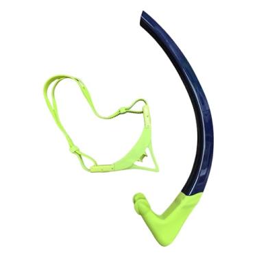 Imagem de Vaveren Snorkel de mergulho molhado com boquilha de silicone para natação, snorkel frontal portátil e confortável para natação subaquática ao ar livre, para Adultos