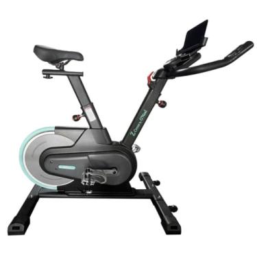 Imagem de Bicicleta Spinning Magnética com 9 Níveis de Ajuste, Freio de Emergência, Suporte para Celular, Banco Ajustável – Uso Residencial